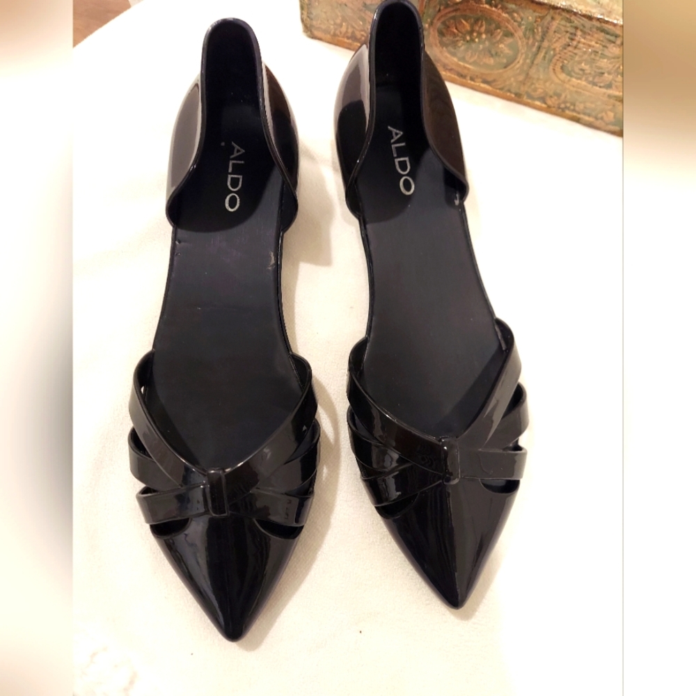 Aldo Women's Black Pointed Flats
